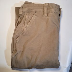 DULUTH TRADING FLEX FIRE HOUSE Mens Tan pants 32x32